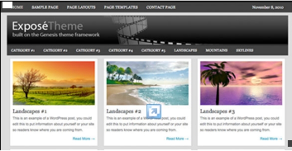 Product picture Expose Child Theme for Genesis Framework
